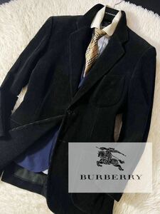 N25定価12万●美品 BURBERRY LONDON●カッコ良さ抜群!!コーデュロイ●圧倒的存在感!!ジャケットコート●メンズ　バーバリー　コート　　M