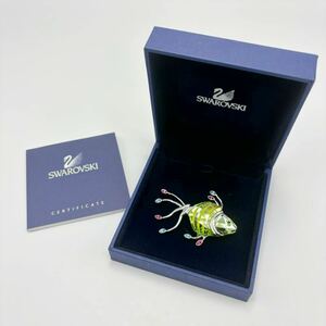 SWAROVSKI スワロフスキー 2006年Calimera ブローチ 熱帯魚 アクセサリー グリーン系 箱付