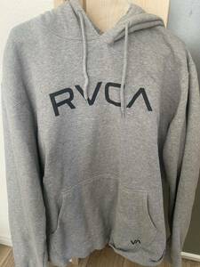 RVCA パーカー 裏起毛 グレー　L