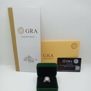 □1円スタート□あのダイヤモンドよりも輝く！超大粒「10ct」14mm Dcolor vvs1 Excellent Moissanite 指輪 サイズ10号 フルセット