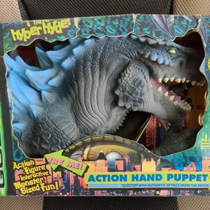 ゴジラ　アクションハンドパペット　GODZILLAハリウッド版ゴジラのパペット　当時物1998年　箱痛み