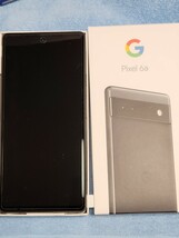 Google Pixel6a sage 本体　【判定〇】 黒 チャコール UQ mobile版 箱&ケーブル&belroyケース付 ほぼ未使用_画像1