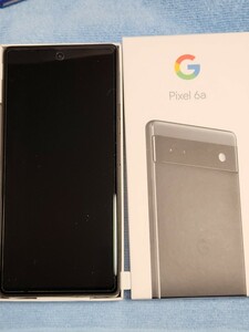 Google Pixel6a sage 本体　【判定〇】 黒 チャコール UQ mobile版 箱&ケーブル&belroyケース付 ほぼ未使用