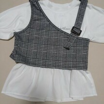 サイズ140　 キュロットパンツ　パンツスカート　カットソー　 Tシャツ　女の子　春夏物　まとめ売り　セットアップ　おしゃれな服　グレー_画像2