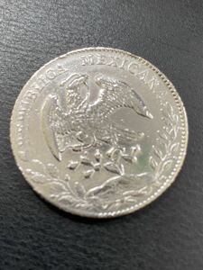 1884年　ペソ　メキシコ　20C 大型銀貨　大型硬貨　古銭　約27.1ｇ