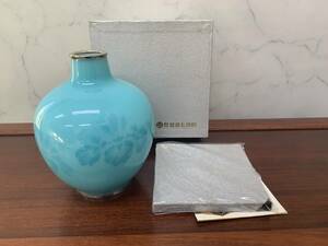 安藤七宝店造　七宝　花瓶　花器　経年保管品