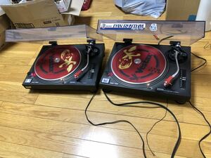 Technics ターンテーブル レコードプレーヤー sl-1200mk3(2台セット)通電回転　ok 現状品