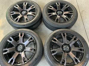 RAYS DAYTONAレイズ デイトナFDX-F7S 18インチ 7.5Jオフセット＋45 PCD114.3-5穴 ブリヂストン ALENZA 225/55R18 デリカD5等に！