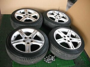 『B193』SXE10,3SGE,アルテッツア,RS200,Zエディション,17×7JJ 50,5H 114,3 純正 アルミホイール 4本タイヤ付,no398,個人宅発送不可商品