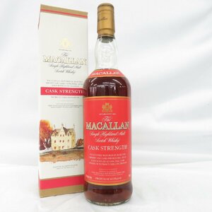 【未開栓】The MACALLAN ザ・マッカラン カスクストレングス レッドラベル ウイスキー 750ml 57.4% 箱付 ※目減り有 11460716 0106