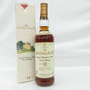 【未開栓】The MACALLAN ザ・マッカラン 12年 ジオベネッティ オールドボトル ウイスキー 700ml 43％ 箱付 11467818 0106