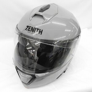 【美品】YAMAHA ヤマハ フルフェイスヘルメット ZENITH ゼニス YJ-21 グレー サイズ：XL(60-61cm) 11470331 0107
