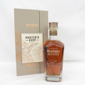 【未開栓】WILD TURKEY ワイルドターキー マスターズキープ ディケイド ウイスキー 750ml 52% 箱付 11466286 0112