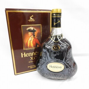 【未開栓】Hennessy ヘネシー XO 金キャップ クリアボトル ブランデー 700ml 40% 箱付 11474195 0109