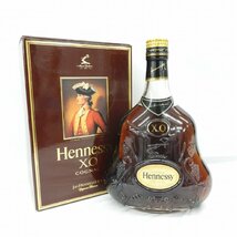 【未開栓】Hennessy ヘネシー XO 金キャップ クリアボトル ブランデー 700ml 40% 箱付 11474076 0109_画像1