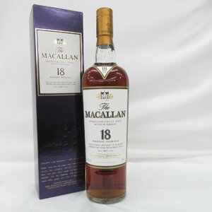 【未開栓】The MACALLAN ザ・マッカラン 18年 2017 シェリーオーク ウイスキー 700ml 43% 箱付 11473584 0110