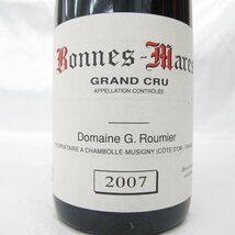 【未開栓】G. Roumier ジョルジュ・ルーミエ ボンヌ・マール グラン・クリュ 2007 赤 ワイン 750ml 13.5% 11475353 0111_画像2