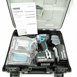 【未使用品】makita マキタ 充電式インパクトドライバ TD173DRGX 18V 6.0Ah ブルー 11478473 0113