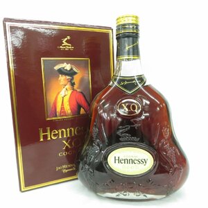 【未開栓】Hennessy ヘネシー XO 金キャップ クリアボトル ブランデー 700ml 40% 箱付 11476777 0113