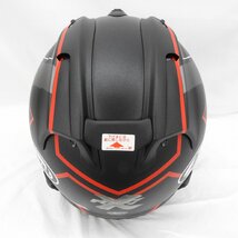 【美品】Arai アライ フルフェイスヘルメット RX-7X MAZE メイズ ブラック 赤 サイズ：L(59-60cm) 11476865 0123_画像5