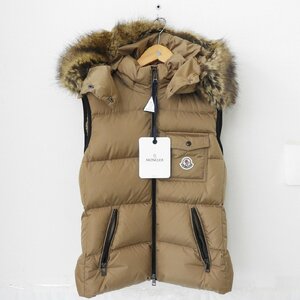 【極美品】MONCLER モンクレール レディース ダウンベスト BAIRON バイロン サイズ：1 キャメル ベージュ系 903326667 0122