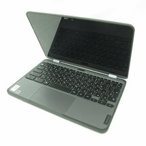 1円～【中古品】SoftBank ソフトバンク 2in1 11.6インチ Lenovo Chromebook Gen3 82J9S00R00 4GB/32GB 判定△ ダークグレー 11482032 0123_画像1