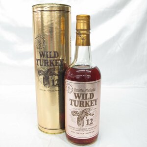 【未開栓】WILD TURKEY ワイルドターキー 12年 ゴールドラベル ウイスキー 750ml 50.5% 箱付 11485290 0125