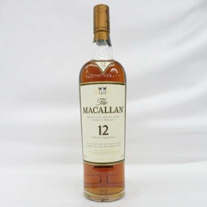 【未開栓】The MACALLAN ザ・マッカラン 12年 シェリーオーク 旧ボトル ウイスキー 700ml 40% ※目減り有 11490761 0130