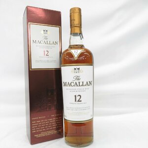 【未開栓】The MACALLAN ザ・マッカラン 12年 シェリーオーク 旧ボトル ウイスキー 700ml 40% 箱付 11491494 0131