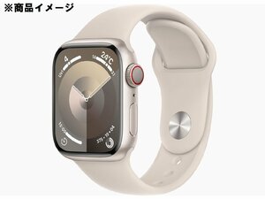 【未開封/未使用品】Apple Watch Series 9 GPS+Cellularモデル 41mm MRHN3J/A スターライトアルミ/スポーツバンド S/M 943125915 0126
