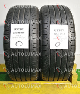 225/45R18 91W Dunlop SP SPORT MAXX 050 中古 サマータイヤ 2本セット 送料無料 225/45/18 ダンロップ U3282.O