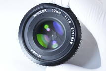【ecoま】NIKON Ai-s NIKKOR 50mm F1.8 no.2191868 最短0.45 パンケーキ マニュアルレンズ_画像5