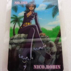 ONEPIECE ワンピース グミカード NO.165 NICO.ROBIN ニコ・ロビン 海賊王グミ プラスティックカードの画像1