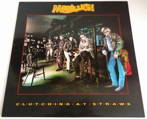 UK盤org LP　Marillion　Clutching At Straws　Embossed Cover盤　Mail Order Offer flyer付　1987年　EMI EMD 1002　マリリオン