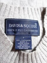 DAVIS&SQUIRE カシミヤ100％ 霜降り ケーブル クルーニットセーター S_画像3