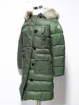 訳アリ MONCLER モンクレール ブルガリア製 ファーフード付 ミリタリーデザイン ダウンコート 00_画像1