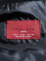 ZARA MAN ザラ 袖ニット デザイン 中綿ジャケット 黒 L_画像3