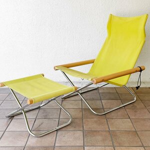 * колено стул X Ny chair X складной стул подставка для ног есть желтый зеленый новый ..MoMA обычная цена общая сумма Y82,500- негодный номер цвет 