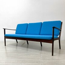 ● P.ジャップセン PJ Furniture P.Jeppesens Mobelfabrik 3シーター ソファ model.PJ112 マホガニー材 オーレ・ヴァンシャー ビンテージ_画像1