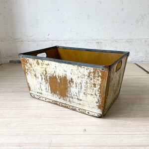 Art hand Auction ★ Vintage style fiber box storage box storage box industrial design vintage B, Handmade items, interior, miscellaneous goods, others