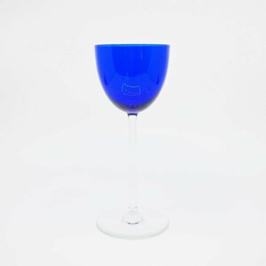 ● バカラ Baccarat パーフェクション PERFECTION ワイングラス ブルー クリスタルガラス フランス 美品