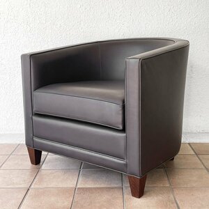 ◇ カッシーナ イクスシー Cassina ixc. ノルマンディドゥー NORMANDIE II ラウンジチェア 本革 ブラウン 定価￥484,000円～