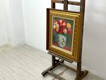 ● フランス アンティーク スタジオ イーゼル 木製 ディスプレイ 油絵 デッサン 什器 アトリエイーゼル H型 ブロカント 美術用品 大型_画像8