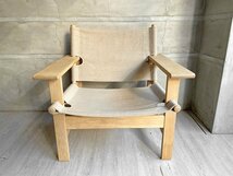 ♪ フレデリシア FREDERICIA Model 2031 キャンバスチェア CANVAS CHAIR オーク材 ソープフィニッシュ ボーエ・モーエンセン 定価\443300-_画像2