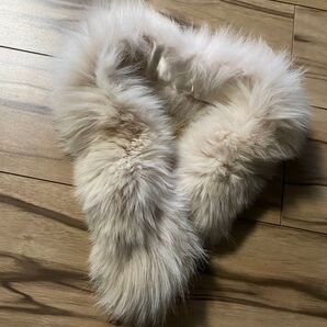 未使用 MOON BAT ムーンバット ファー ティペット ショール 襟巻き マフラー リアルファー 毛皮