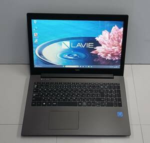 【美品】ノートパソコン Windows11 NEC LaVie Celeron/4GB/500GB/DVDマルチ/ PC-NS100K1B-P6 NS100/K1B-P 