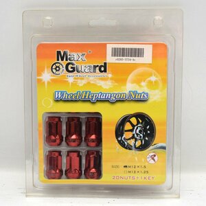 【未使用品】MaxGuard ホイールヘプタゴンナット ロックナット M12×P1.5 7角 [S207102]