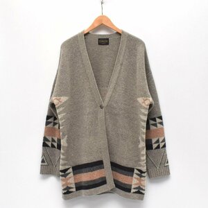 PENDLETON ペンドルトン niko and ニコアンド ウール ニット ロング カーディガン コンチョボタン 男女兼用 [S106776]