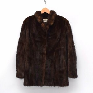 【美品】LUPIAN FUR ルピアンファー ミンク リアルファー 毛皮 コート SIZE:11号 [S106778]