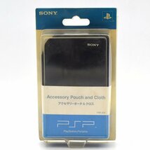 【未開封】SONY PSP プレイステーションポータブルソフト用ポーチ&クロス PSP-220 純正 [S204746]_画像1